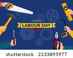 1 may happy labour day... | Shutterstock . vector #2133895977