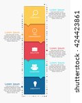 infographic templates for... | Shutterstock .eps vector #424423861