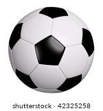 Leather Soccer Ball Isolated On ...