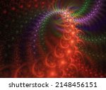 Fractal Colored Abstract  Round ...