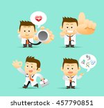 vector illustration    set of... | Shutterstock .eps vector #457790851
