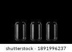 Black metal cans 0.33l  with...