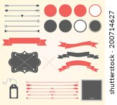 vector set of design elements | Shutterstock .eps vector #200714627