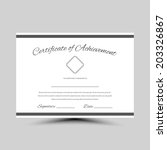 award of achievement   design... | Shutterstock .eps vector #203326867