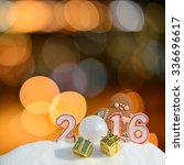 new year 2016. figure 2016 ... | Shutterstock . vector #336696617