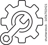 wrench tool icon vector... | Shutterstock .eps vector #1656702421
