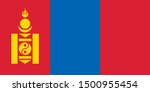 Flag Of Mongolia A Vector...