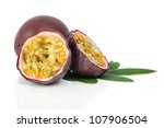 Passion Fruit Isolated On A...
