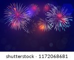 Colorful Fireworks Vector On...