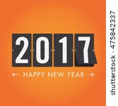 happy new year 2017 timetable ... | Shutterstock .eps vector #475842337