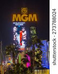 Small photo of LAS VEGAS - APR 28 : A sign at the MGM Grand advertises about the Floyd Mayweather and Manny Pacquiao fight on April 28 2015 in Las Vegas , the fight scheduled to May 2 2015