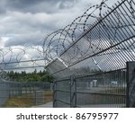 Detail Of A Safety Fence Near A ...