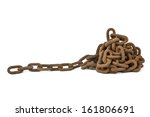 Old Rusty Chain Isolated On The ...