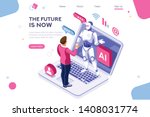 human interactive tech... | Shutterstock .eps vector #1408031774