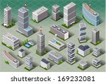 isometric building city palace... | Shutterstock .eps vector #169232081