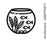 aquarium linear icon. flat line ... | Shutterstock .eps vector #2088795877