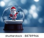 3d Render Of Snow Globe With...