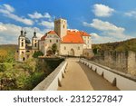 Beautiful Vranov castle in Czech republic