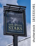 Small photo of Sign for Seven Stars public house in Thornton Hough Wirral June 2020