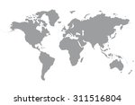 world map | Shutterstock .eps vector #311516804
