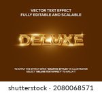 editable vector text effect... | Shutterstock .eps vector #2080068571