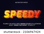 Vector Text Effect Speedy....