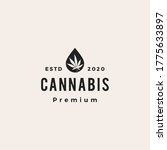 cannabis oil hipster vintage... | Shutterstock .eps vector #1775633897