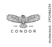 Condor Eagle Bird Monoline Logo ...