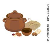 chinese medicine boiler and... | Shutterstock .eps vector #1847823607