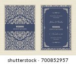 wedding invitation cards ... | Shutterstock .eps vector #700852957