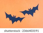 Happy halloween  bat flying...