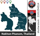 Map Of Nakhon Phanom Province...