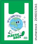 say no to plastic awareness... | Shutterstock .eps vector #2048315261