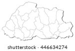 map   bhutan | Shutterstock .eps vector #446634274