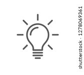 light bulb line icon vector ... | Shutterstock .eps vector #1278069361