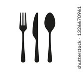 cutlery set vector illustration | Shutterstock .eps vector #1326670961