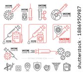 vaccination and immunization... | Shutterstock .eps vector #1886950987