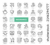 insurance   outline icon set ... | Shutterstock .eps vector #2146294777