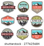 set of 9 vector high quality... | Shutterstock .eps vector #277625684