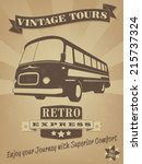 Vintage Bus Retro Advertising...