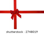 red ribbon | Shutterstock . vector #2748019