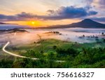 Scenery View Of Sunrise With...