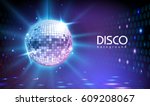 disco ball background | Shutterstock .eps vector #609208067