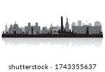 oslo norway city skyline vector ... | Shutterstock .eps vector #1743355637