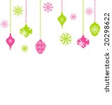 Photo of Pink snowflake ornaments | Free christmas images