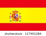 flag of spain with emblem | Shutterstock .eps vector #117401284