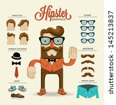 hipster character  vector... | Shutterstock .eps vector #145213837