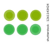 eco green badges and labels.... | Shutterstock .eps vector #1261143424