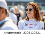 Small photo of May 20, 2023-Indianapolis, IN: INDYCAR driver, KATHERINE LEGGE (44) of Guildford, England and his Rahal Letterman Lanigan Racing Honda team, prepare to qualify for the Indianapolis 500