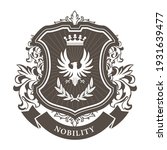 monarchy coat of arms  ... | Shutterstock .eps vector #1931639477